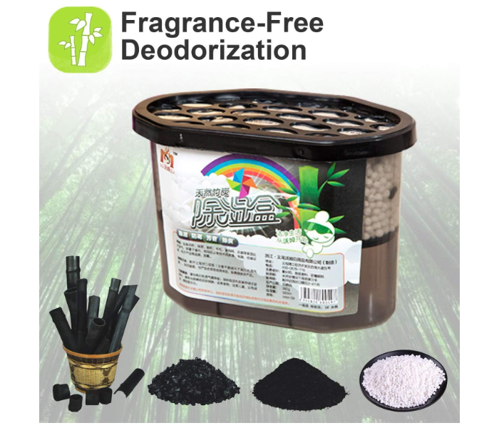 500ml Moisture Absorber Bamboo Charcoal Mold-proof Deodorizing Desiccant Dehumidifier Boxes  - Zoom Image 2