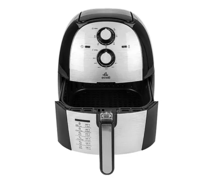 Evvoli VKA-AF5501B 5.5L 1700W Multifunction Air Fryer With Timer and Temperature Control 6 Preset Programs - Black and Grey - Zoom Image 5