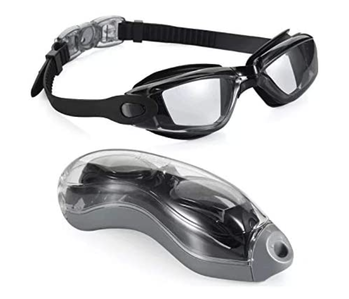 M and J Non Leaking Unisex Swimming Goggles - Black - Zoom Image 1