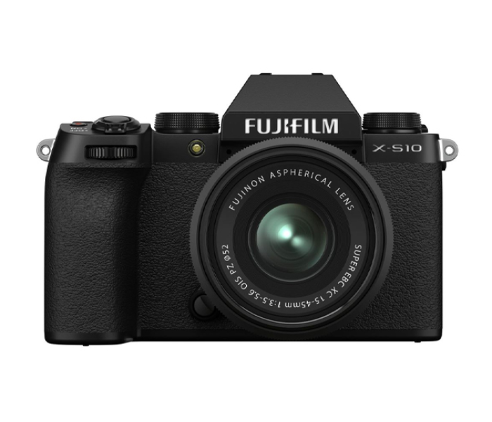 Fujifilm X-S10 Mirrorless Digital Camera with 15-45mm Lens - Black - Zoom Image 1