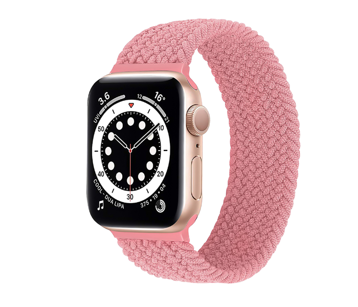 Promate FUSION-40S 38mm or 40mm Solo Loop Nylon Braided Strap for Apple Watch - Pink - Zoom Image