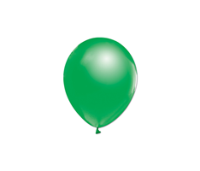 Rota Party Pack of 10 Piece 12 inch Metallic Latex Balloon - Green - Zoom Image