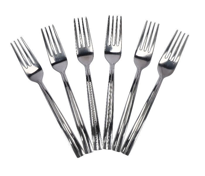 Delcasa DC1946 6 Pieces Stainless Steel Table Fork  - Silver - Zoom Image 1