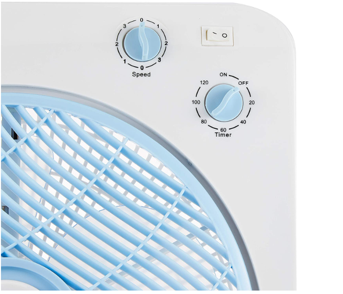 Sanford SF6661BFN 45Watts 12Inch Box Fan- White and Blue - Zoom Image 5