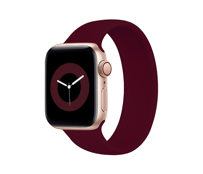 Promate LOOP-44XL 42mm or 44mm Extra Large Solo Loop Strap for Apple Watch - Red - Zoom Image 1