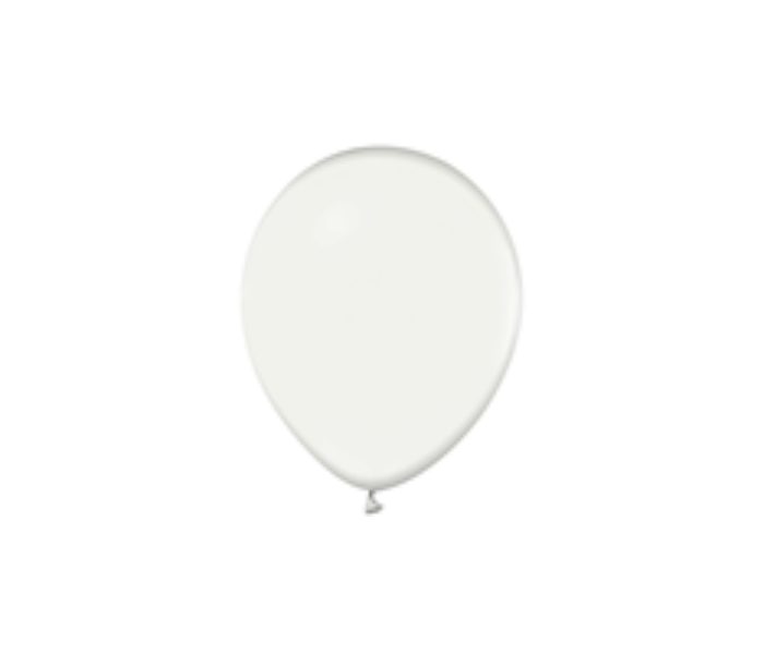 Rota Party Pack of 100 Piece 6 inch Metallic Latex Balloon - White - Zoom Image