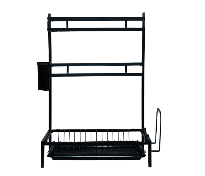 Multifunctional MJ-6014 Chrome Plated 3 Tier Kitchen Storage Rack - Black - Zoom Image 4