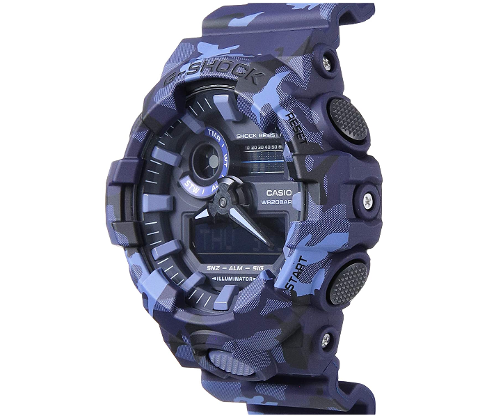 Casio GA-700CM-2AVDR G-Shock Camouflage Analogue Digital Watch for Men - Blue - Zoom Image 3