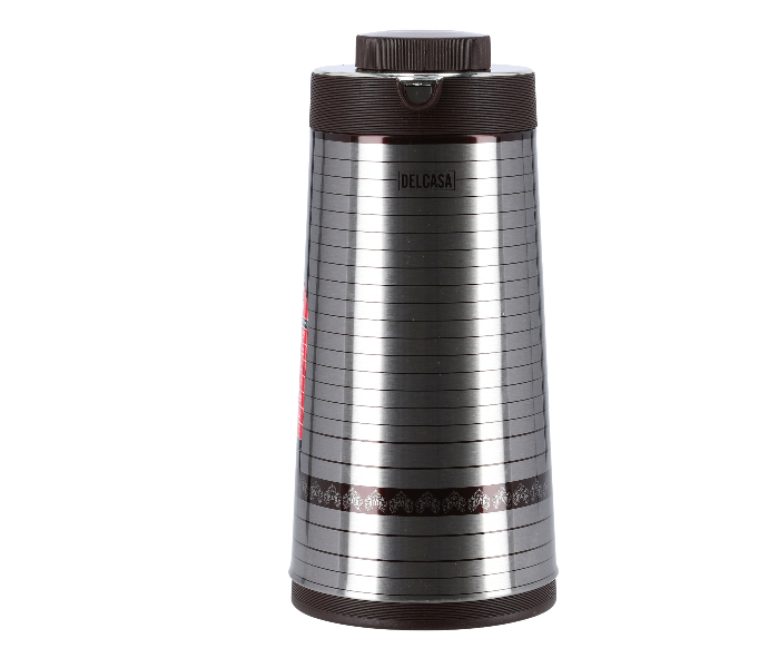 Delcasa DC1685 1 Litre Vacuum Flask  - Black & Silver - Zoom Image 1