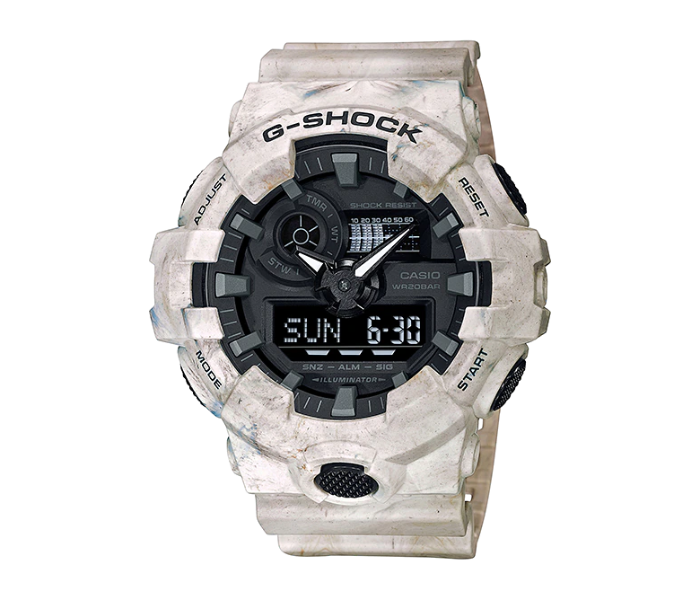 Casio GA-700WM-5ADR G-Shock Special Color Model Analogue Digital Watch for Men - White - Zoom Image 1