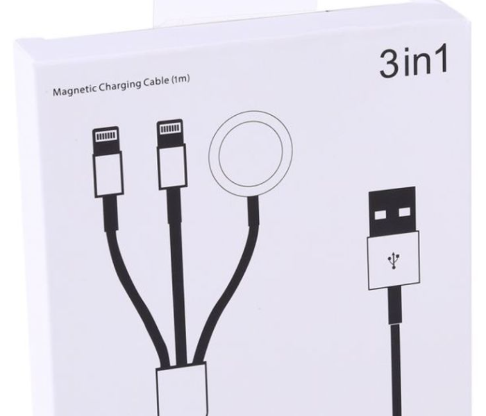 Jongo 1 Meter 3 in 1 Magnetic Charging Cable - Zoom Image 2