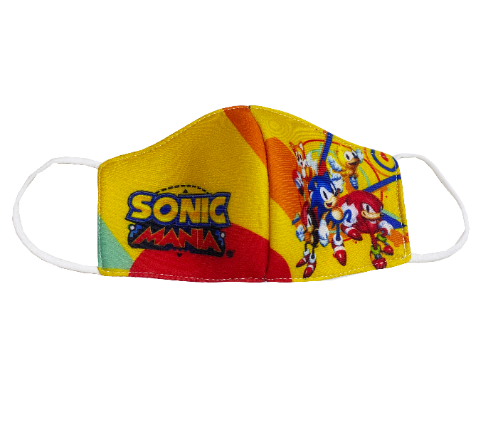 Sonic Mania Printed Reusable and Washable Mask for Kids - Zoom Image