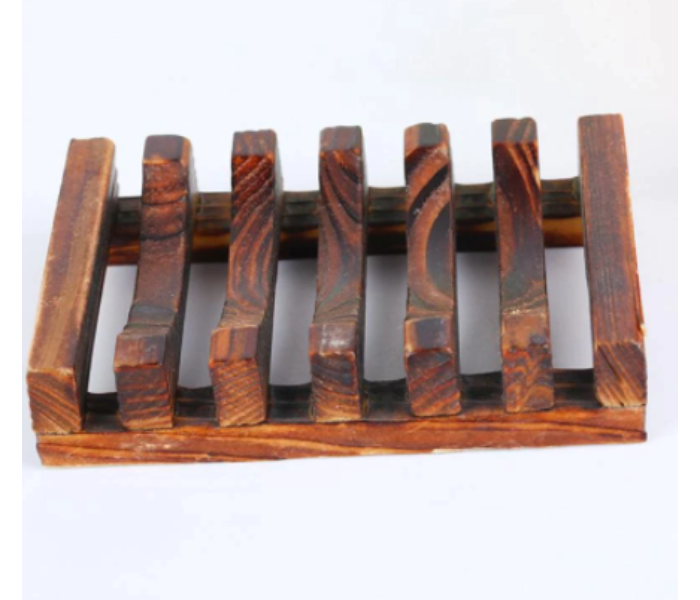 Natural Bamboo Wood Dish Soap Tank Shelf - Wood - Zoom Image 3