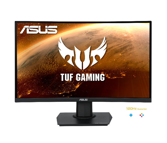 Asus TUF Gaming VG24VQ Curved 23.6Inh Full HD Gaming Monitor – Black - Zoom Image 1