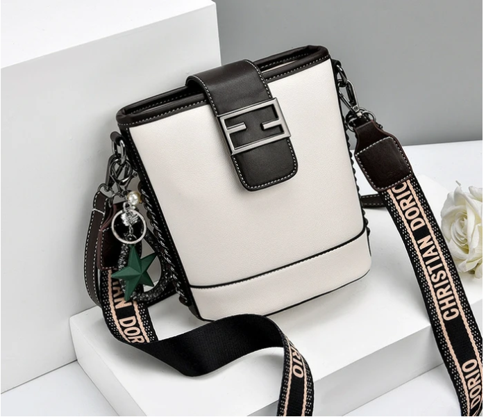 Luxury Fashion Design Vintage Bucket Mini Bag for Women - White - Zoom Image 1