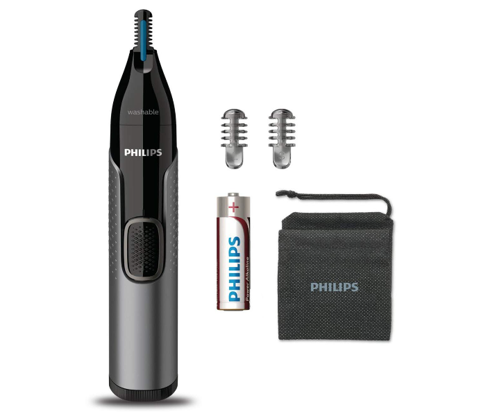 Philips NT3650/16 Cordless Nose Ear and Eyebrow Trimmer with Protective Guard System - Grey - Zoom Image 1