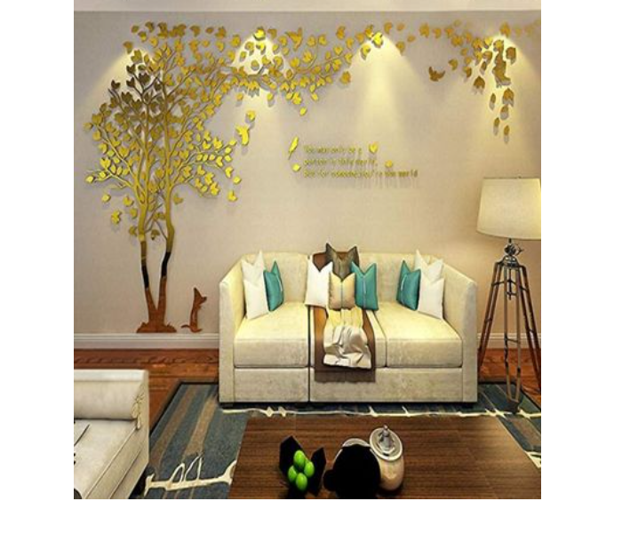 Wall Stickers 3D Couple Tree - Gold - Zoom Image 3