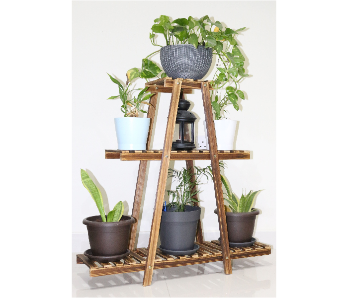 Serah Home Decors S03 Solid Wood Flower Plant Display Stand - Wood - Zoom Image 3