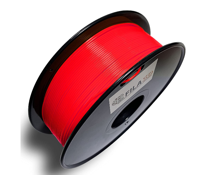 Fila3D 1.75mm ABS 1kg 3D Printer Filament - Fluorescent Red - Zoom Image 3