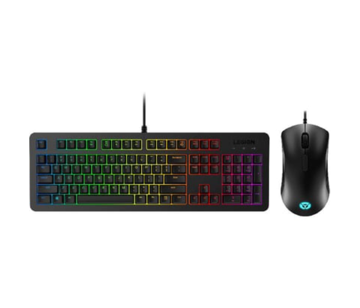 Lenovo GX30Z21582 Legion KM300 2-in-1 Keyboard and Mouse Combo for Gaming Desktop - Black - Zoom Image