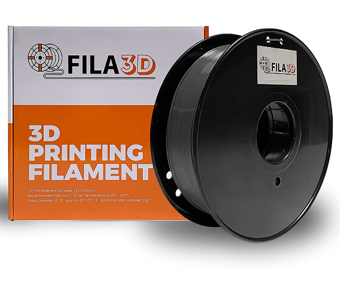 Fila3D 1.75 mm PC 1Kg 3D Printer Filament - Dark Grey - Zoom Image 1