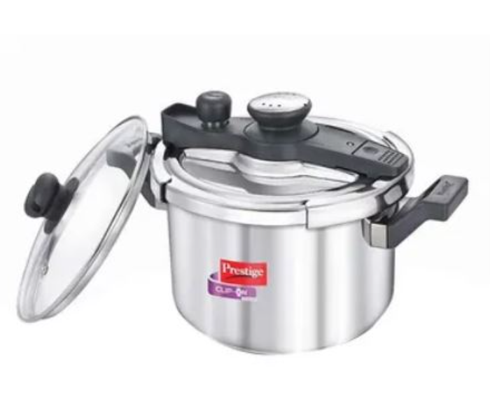 Prestige MPC20230 5L Clip on Svachh Stainless Steel  Pressure Cooker- Silver  - Zoom Image