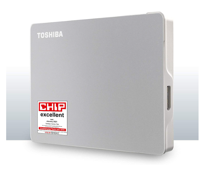 Toshiba HDTX120ESCAA 2TB Canvio Flex Portable External Hard Drive - Silver - Zoom Image 1