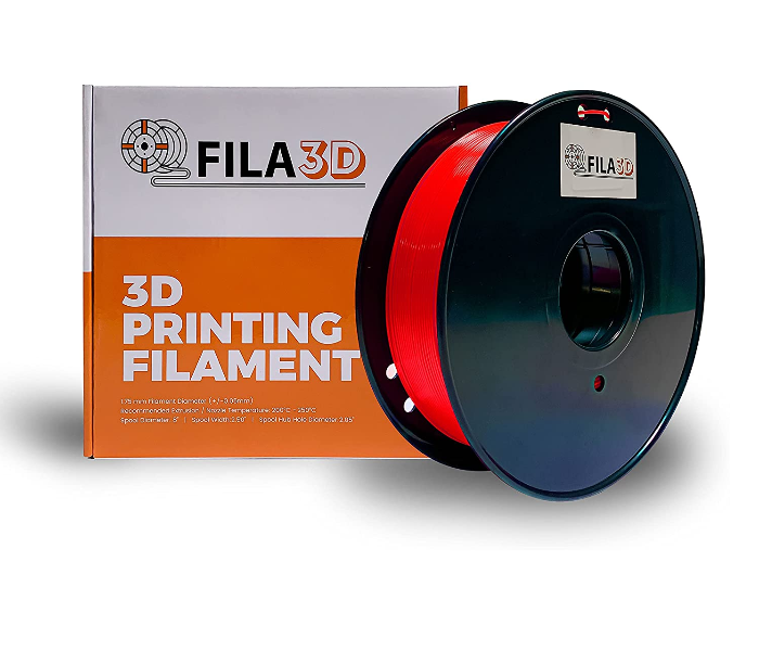 Fila3D 1.75mm ABS 1kg 3D Printer Filament - Fluorescent Red - Zoom Image 1