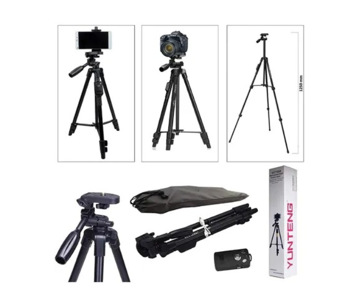 DK 3888 Camera And Mobile Phone Tripod - Black - Zoom Image 4