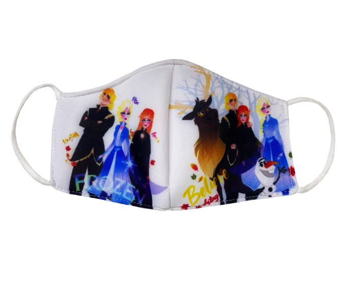 Zap Frozen Printed 1 Reusable and Washable Mask for Kids - Zoom Image