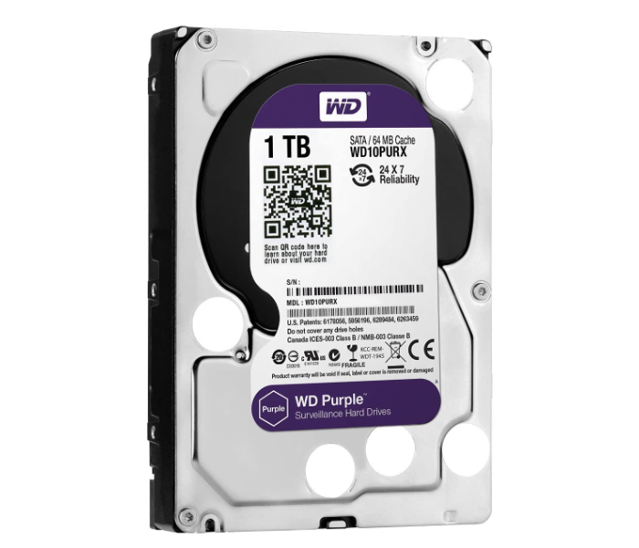 WD Purple WD10PURX-78 1 TB Surveillance Hard Disk Drive - Zoom Image 2