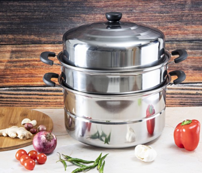 Royalford RF9351 30CM Stainless Steel Steamer- Silver - Zoom Image 1