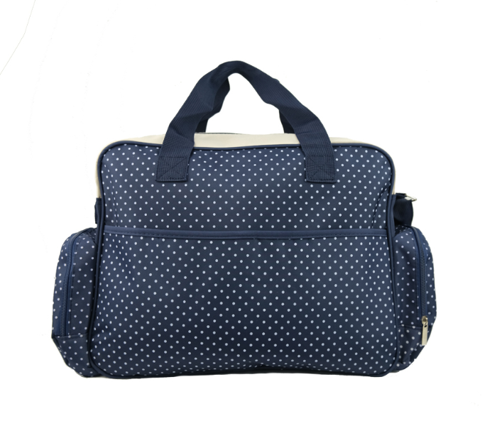 Kidle 3019D Set of 5 Piece Fashion Polka Dot Multifunctional Large Capacity Baby Diaper Bag - Navy Blue - Zoom Image 3