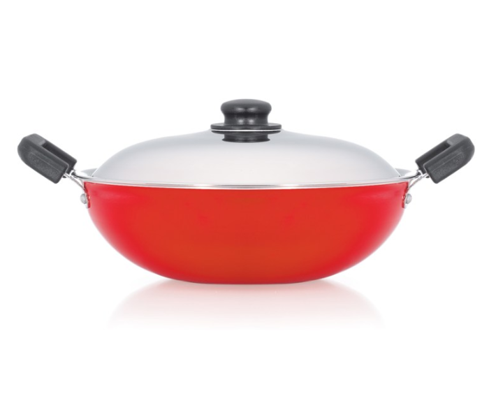 Premier 2779 26cm Non-Stick Kadai - Red & Black - Zoom Image 1