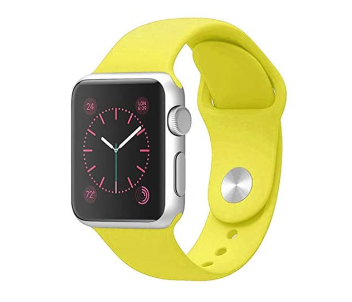 Generic GN-WB437-42-04 Silicone Strap Band for Apple Watch Series - Yellow - Zoom Image