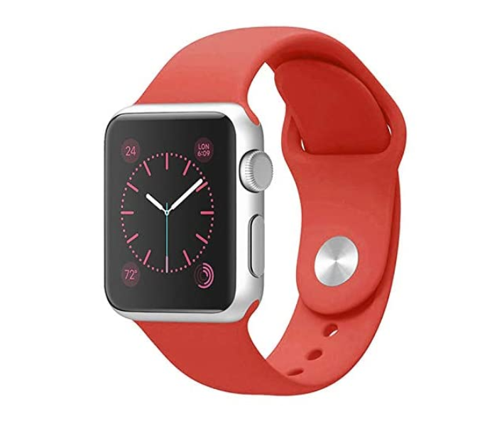 Generic GN-WB437-38-33 Silicone Strap Band for Apple Watch Series - Wine Red - Zoom Image