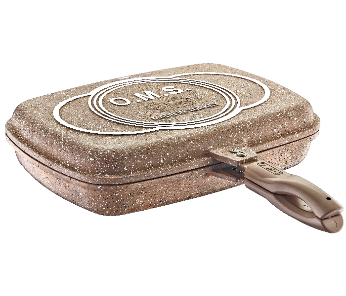 OMS Collections 36Cm Double Sided Granitec Grill Pan - Brown - Zoom Image