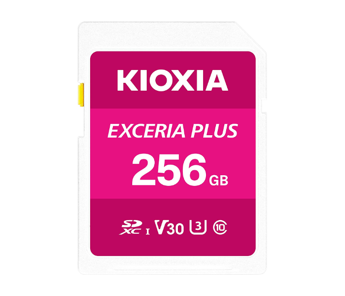 Kioxia LNPL1M256GG4 SDXC UHS-I U3 256GB Class 10 V30 Exceria Plus 4K Video Recording SD Memory Card - Zoom Image 1