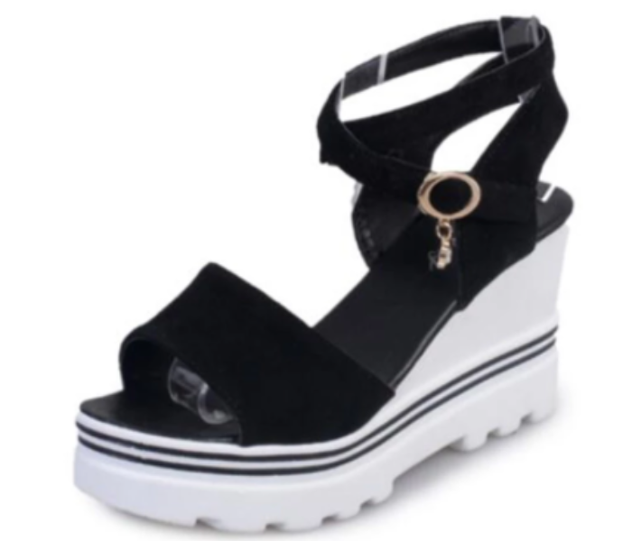 New Summer High Heels Wedges EU40 for Women – Black - Zoom Image 2