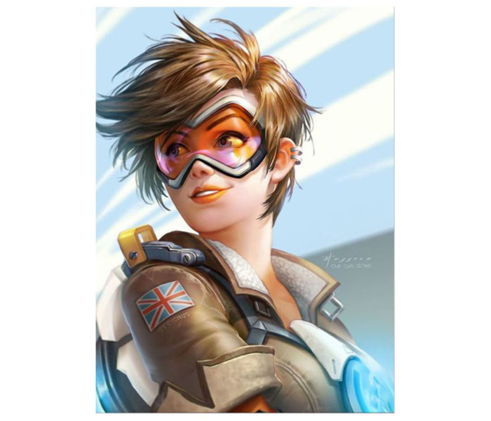 Zap Zmp-118 The Video Game Overwatch Mouse Pad Mouse Pad – Blue and Brown - Zoom Image