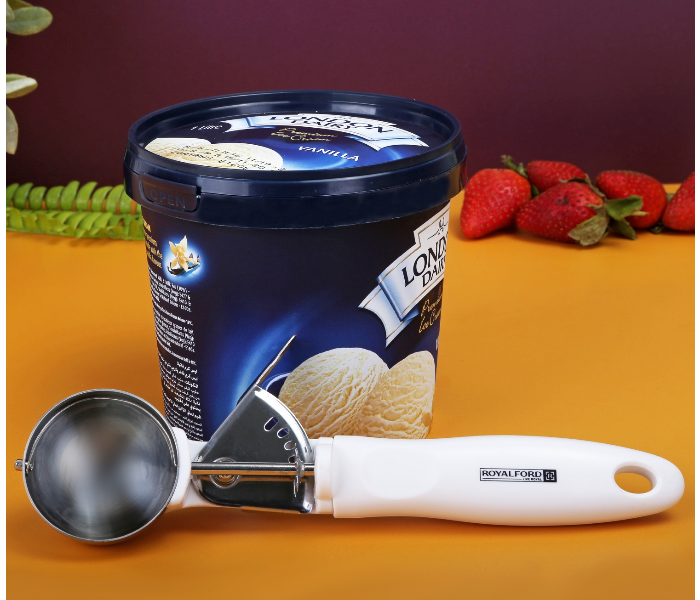 Royalford RF1670-ICS Ice Cream Scoop with Handle - White - Zoom Image 4