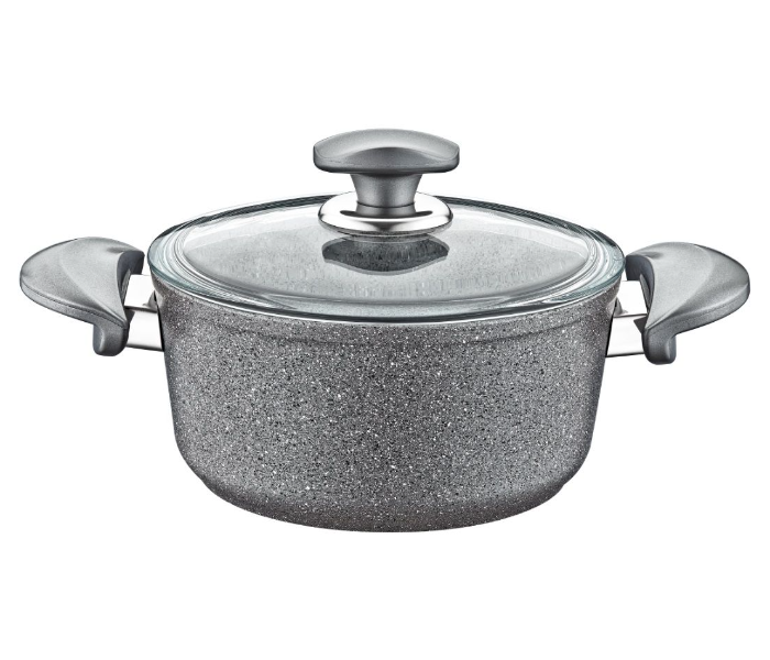 OMS Collection 24Cm Non-Stick Granitec Casserole - Grey - Zoom Image