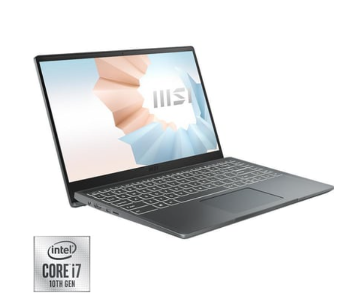 MSI Modern B10RBSW 14 Inch Intel Core i7-10510U 16 GB RAM 512 GB Storage NVIDIA GeForce MX350- Carbon Grey - Zoom Image 2