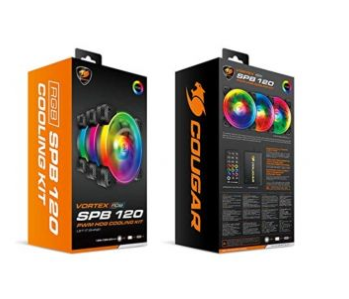 Cougar VORTEX SPB 120 RGB 3 Pack Cooling Kit - Zoom Image 1