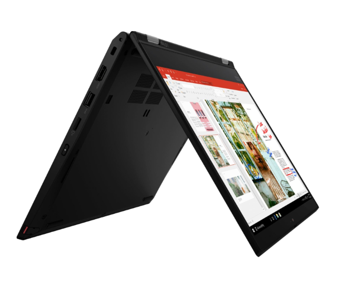 Lenovo L13 Yoga 13.3 Inch 8GB RAM 256GB SSD Intel Core i5-10210U FP Reader + Pen Windows 10 Intel UHD Graphics ThinkPad Touchscreen – Black - Zoom Image 2