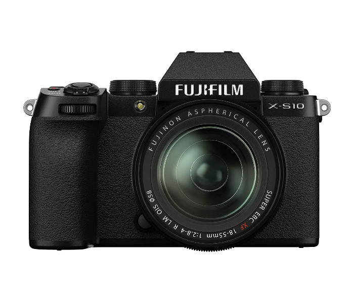 Fujifilm X-S10 Mirrorless Digital Camera XF 18-55mm Lens Kit - Black - Zoom Image 1