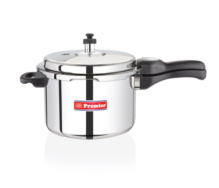 Premier 2842 Netraa Deluxe 12 Litre Aluminium Pressure Cooker - Silver - Zoom Image