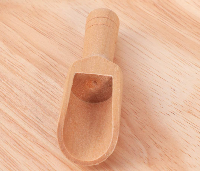 8 Pieces Wooden Scoop Salt Water Dipper Cup Flour Spoon -Wooden - Zoom Image 4