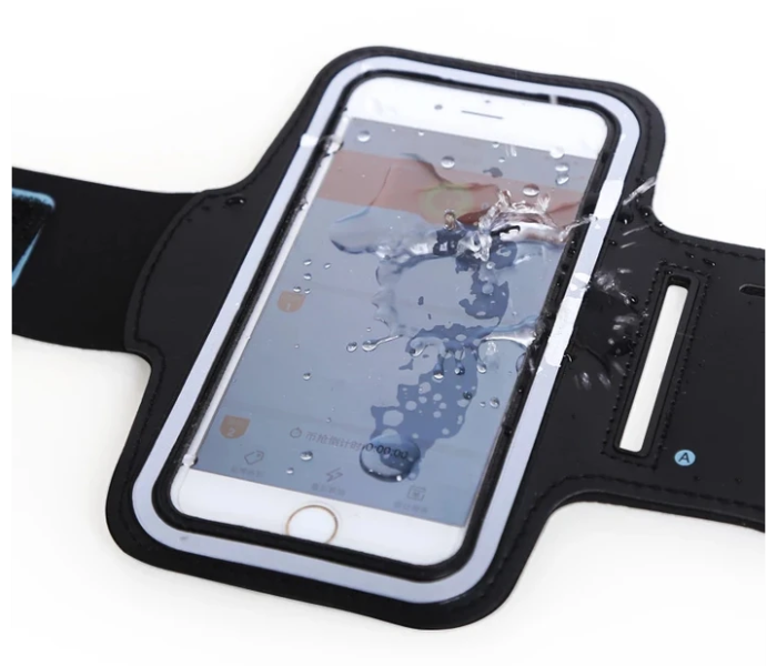 Universal Running Sports Armband Pouch with Phone Holder - Black - Zoom Image 3