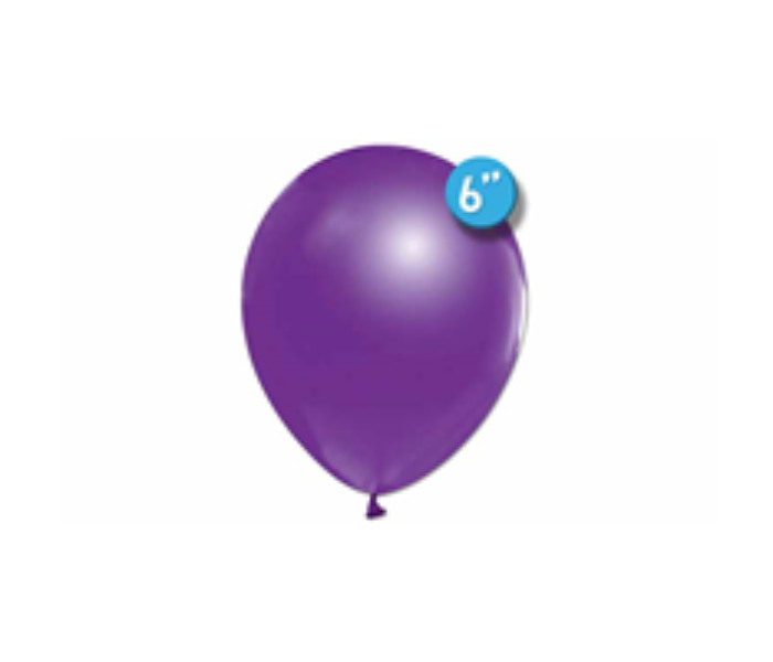 Rota Party Pack of 50 Pieces 6 inch Standard Latex Balloon - Violet - Zoom Image